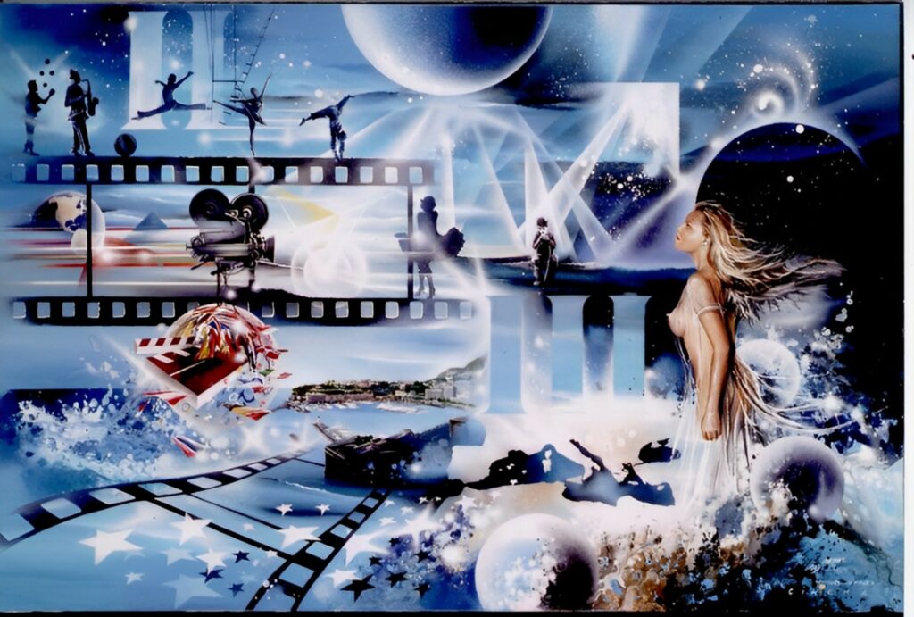 Des Mots à l'Image — Acrylic on canvas — 2003 — undefined format — by Thierry Mordant