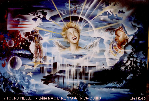 Tours Nées — Acrylic on canvas — 2003 — 116 x 89 cm