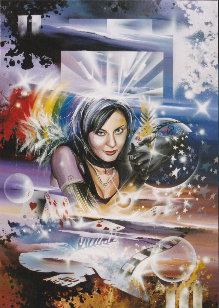 La Diseuse de Cannes —Acrylic on canvas — 2004 — Undefined on Canvas by Thierry Mordant