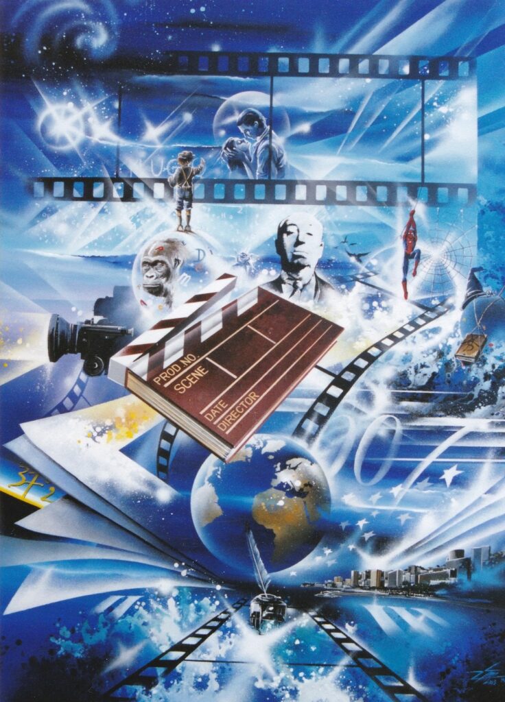 Cine Hitchcock — Acrylic on canvas — 2002 — undefined format — by Thierry Mordant