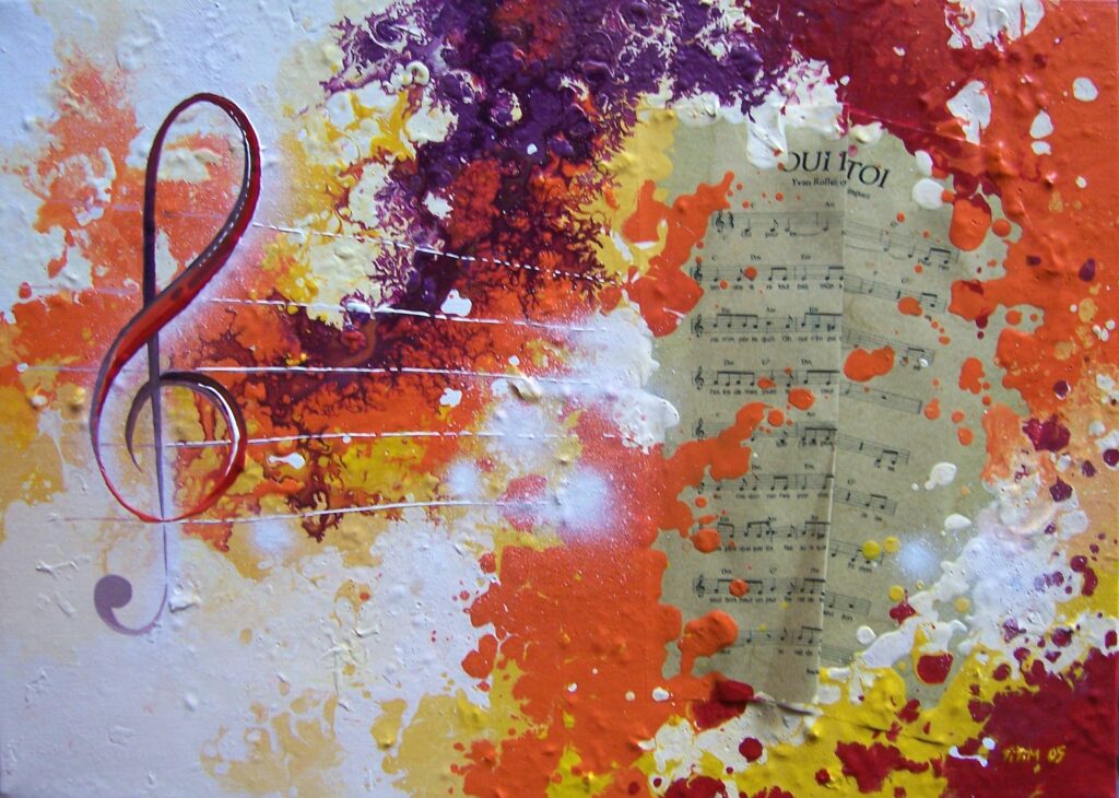 Clef Musicale — Acrylic on canvas — 2005 — 46 x 33 cm