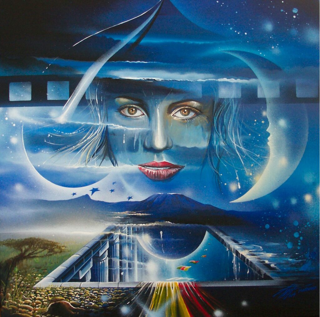 Autre Monde — Acrylic on canvas — 2005 — 60 x 60 cm by Thierry Mordant