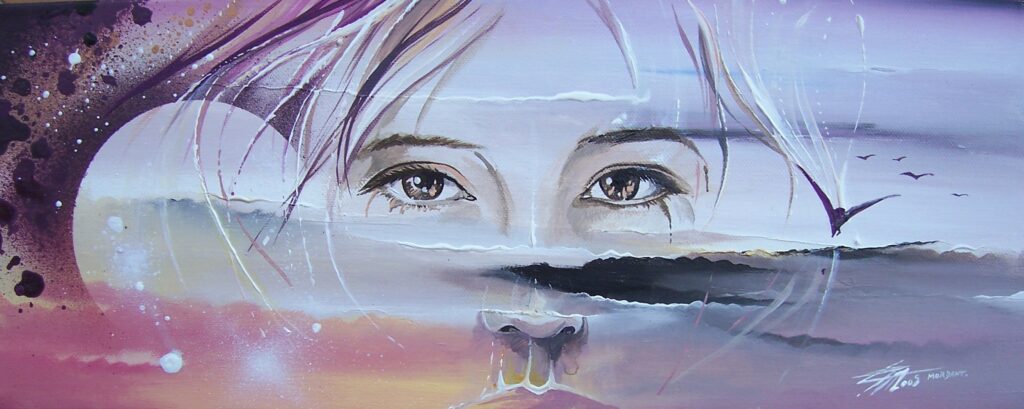 Regards I Nord — Acrylic on canvas — 2005 — 20 x 50 cm collection by Thierry Mordantprivée