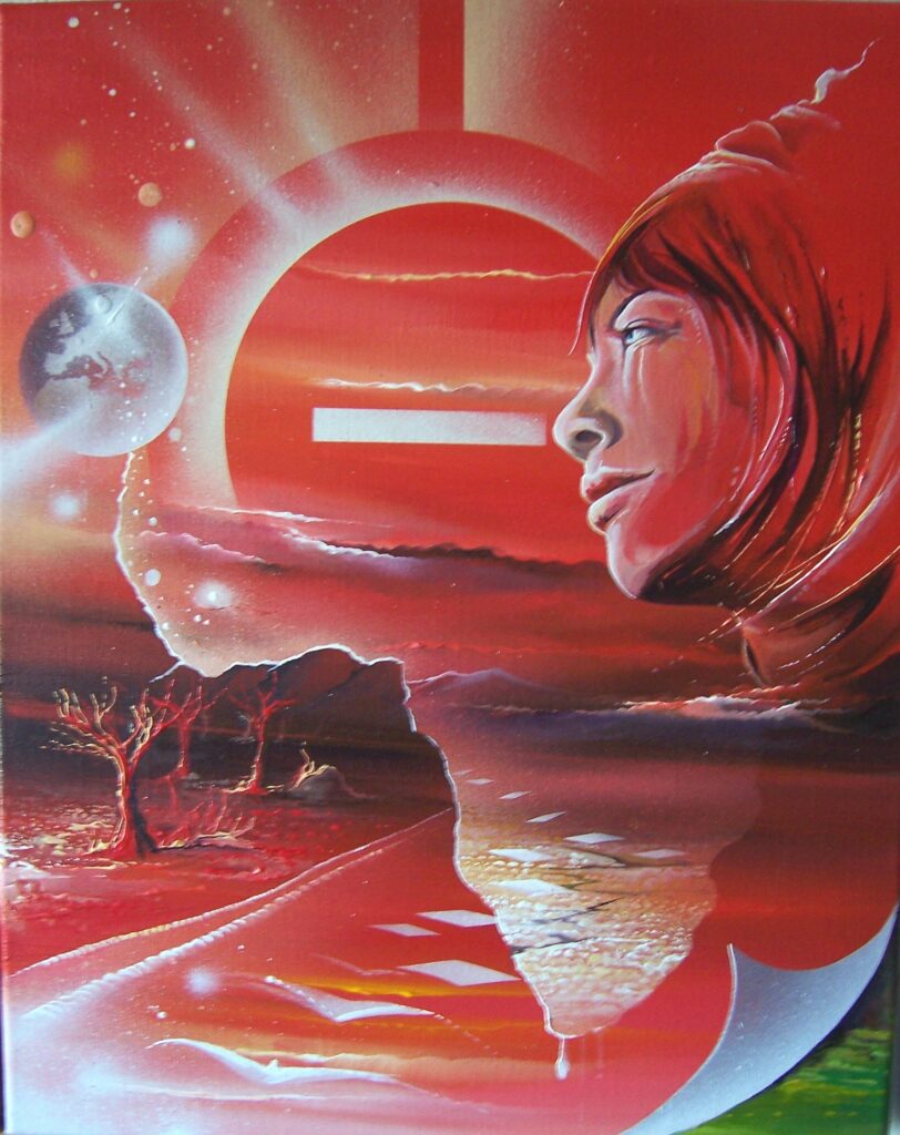 L'interdit Rouge — Acrylic on canvas — 2006 — Undefined format — by Thierry Mordant