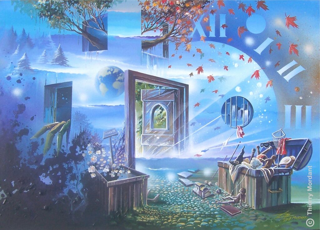 Green Paradise — Acrylic on canvas — 2007— 50 x 70 cm — by Thierry Mordant