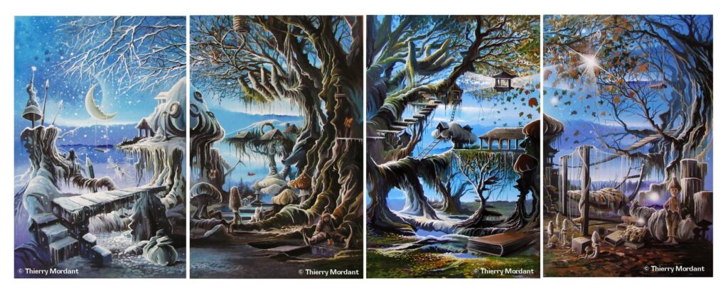 Arbres de 4 saisons — Acrylic on canvas — 2010 — Undefined format — by Thierry Mordant