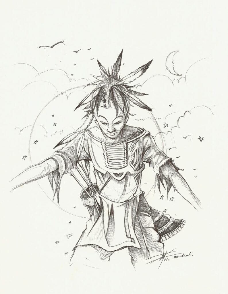 Croquis IndienII — black pen — 2010 — Undefined format