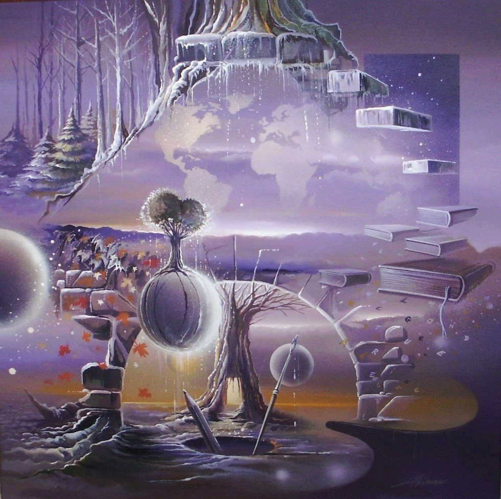 Effets Nature Humaine — Acrylic on canvas — 2010 — 60 x 60 cm — by Thierry Mordant