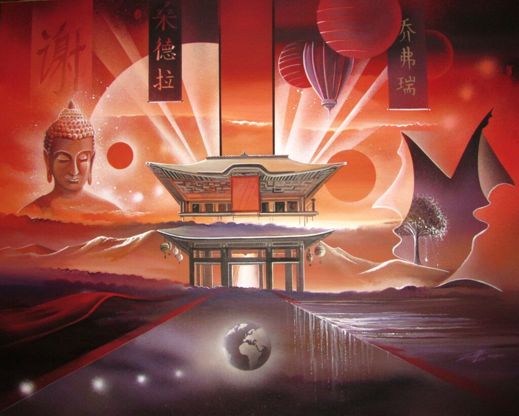 Zen World — Acrylic on canvas — 2010 — undefined format — by Thierry Mordant