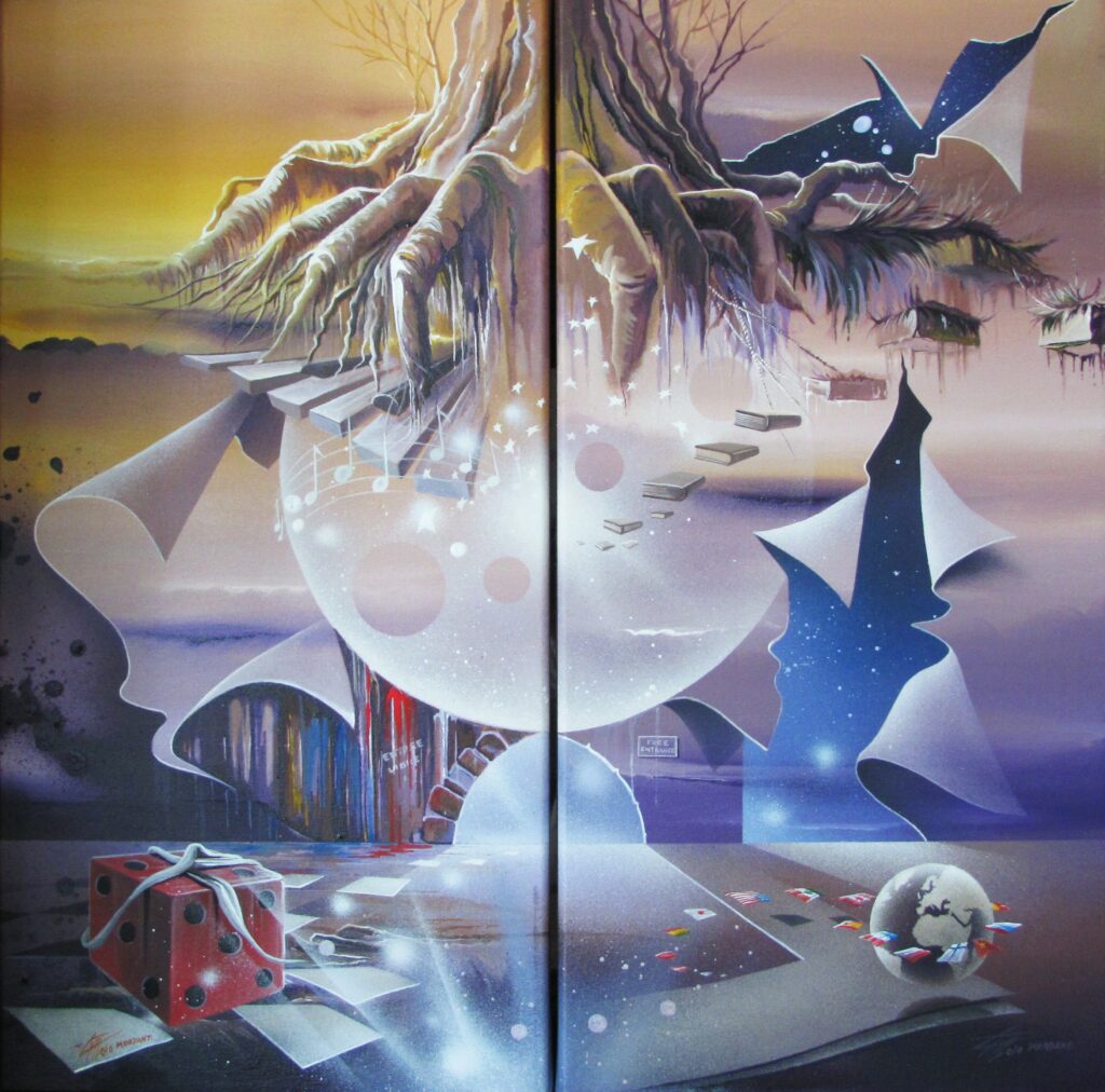 Force de la Nature — Acrylic on canvas — 2010 — (Diptych) Undefined format — by Thierry Mordant