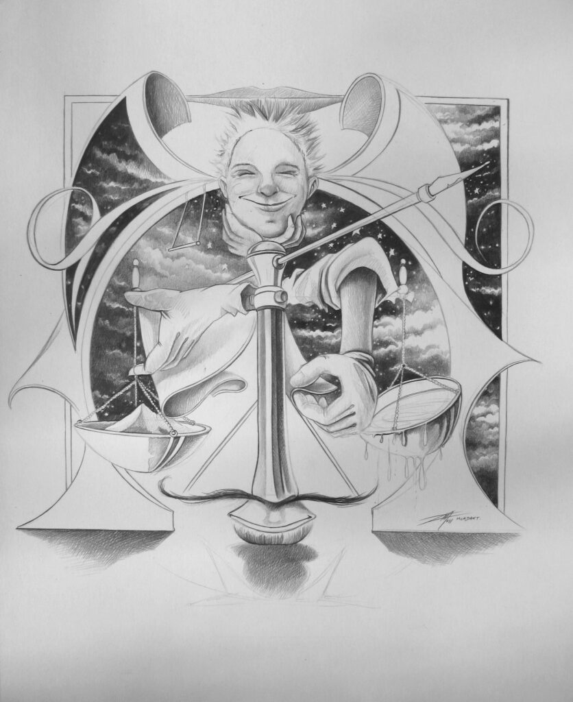 Balance Equitable — Black & White — 2011 — 35 x 43 cm — by Thierry Mordant