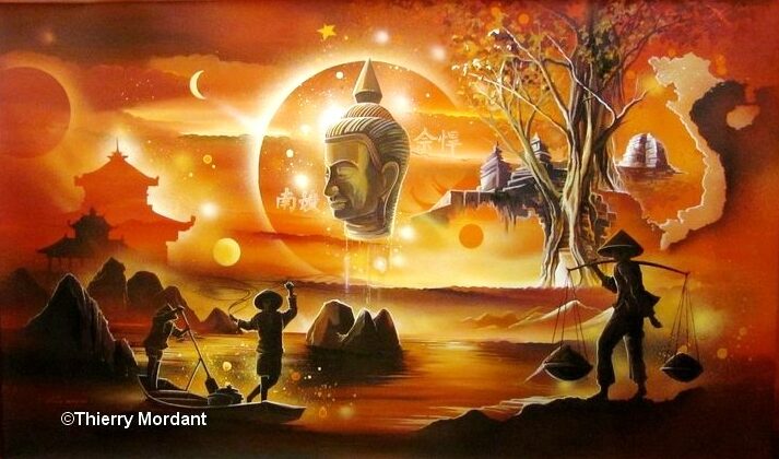 Magic Vietman I — Acrylic on canvas — 2011 — Undefined format — By Thierry Mordant