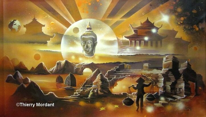 Magic Vietnam II — Acrylic on canvas — 2011 — Undefined format — by Thierry Mordant