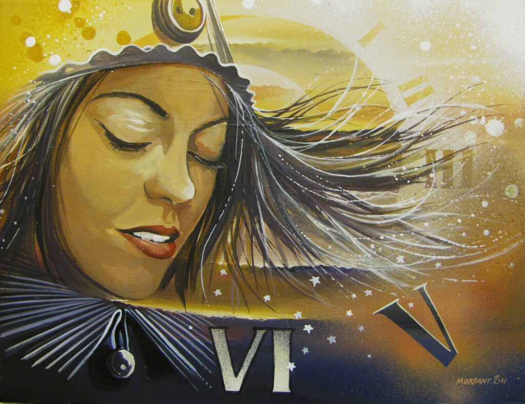 Temps D"Etoiles — Acrylic on canvas — 2011 — 27 x 35 cm — by Thierry Mordant