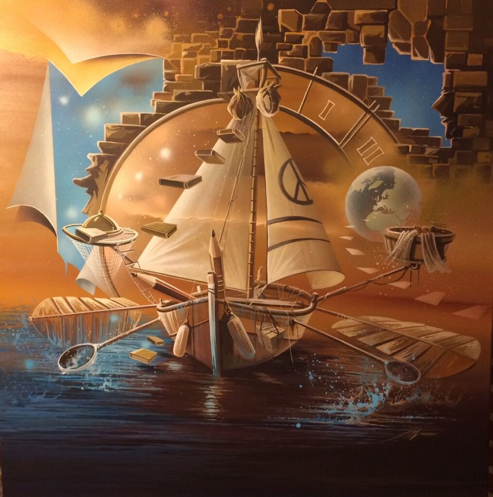 Peace World — Acrylic on canvas — 2016 — 80 x 80 cm