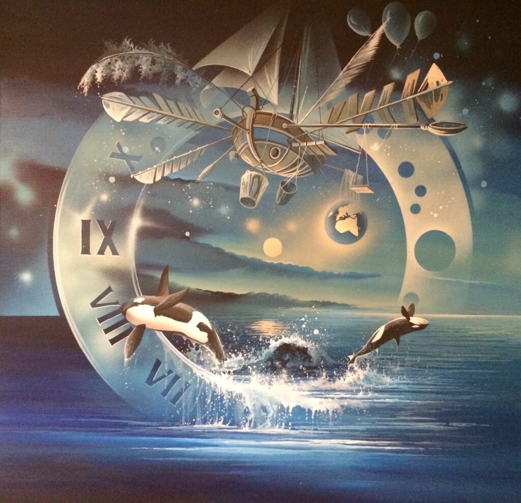 Orque Liberté — Acrylic on canvas — 2017 — 80 x 80 cm