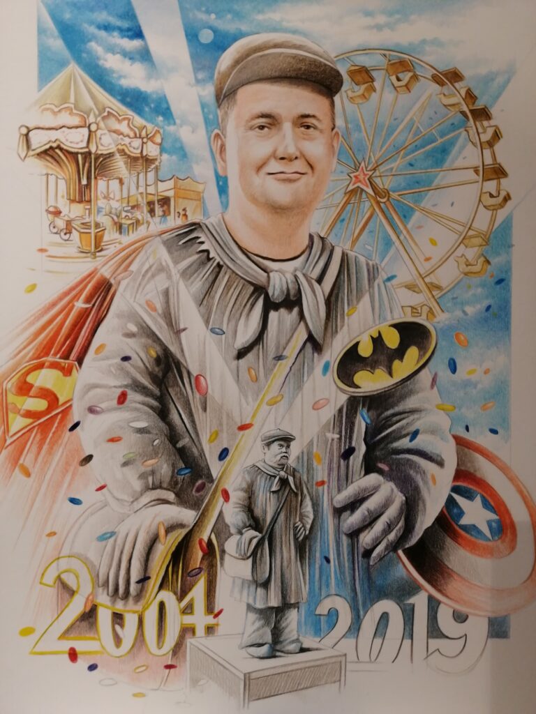 Illustration Herseaux (Belgique) — Colored pencils — 2019 — Undefined format — by Thierry Mordant