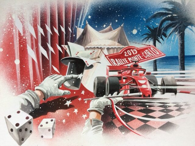 F1 Magie Monaco — Colored pencils — 2019 — Undefined format — by Thierry Mordant