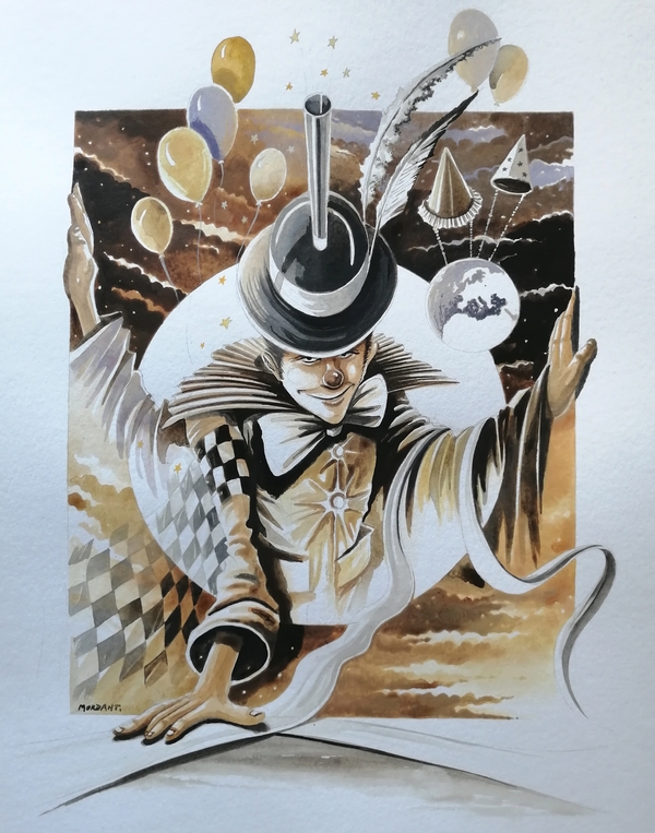 Voyage Autour d'un Monde — Watercolor — 2023 — 50 x 65 cm — by Thierry Mordant