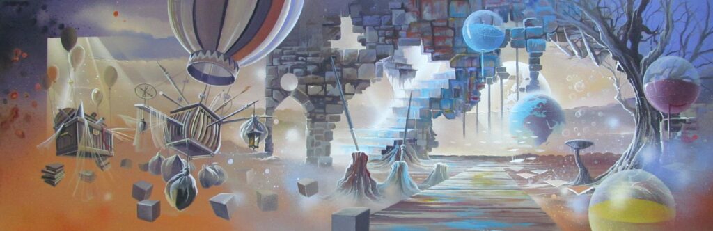Panoramic World — Acrylic on canvas — 2015 — 40 x 120 cm