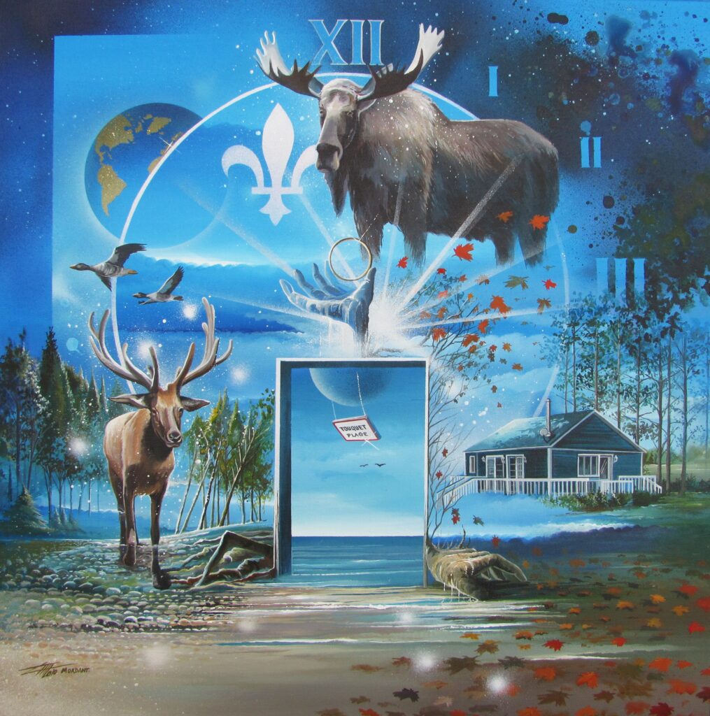 Union Quebec — Acrylic on canvas — 2010 — 50 x 50 cm par Thierry Mordant