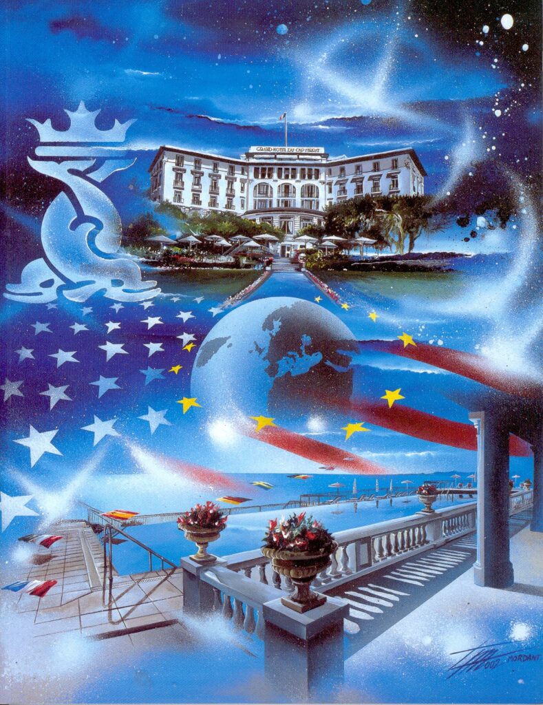 Grand hotel Cap Ferrat — Acrylic on canvas — 2002 — Undefined format — by Thierry Mordant