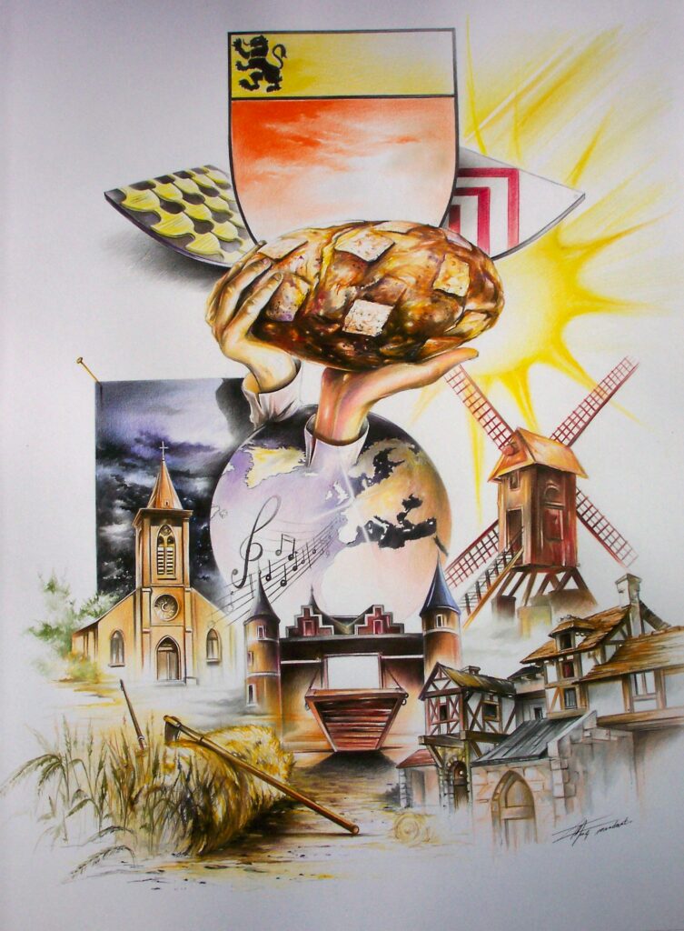 Affiche Bachy — Colored pencils — 2004 — Undefined format — by Thierry Mordant