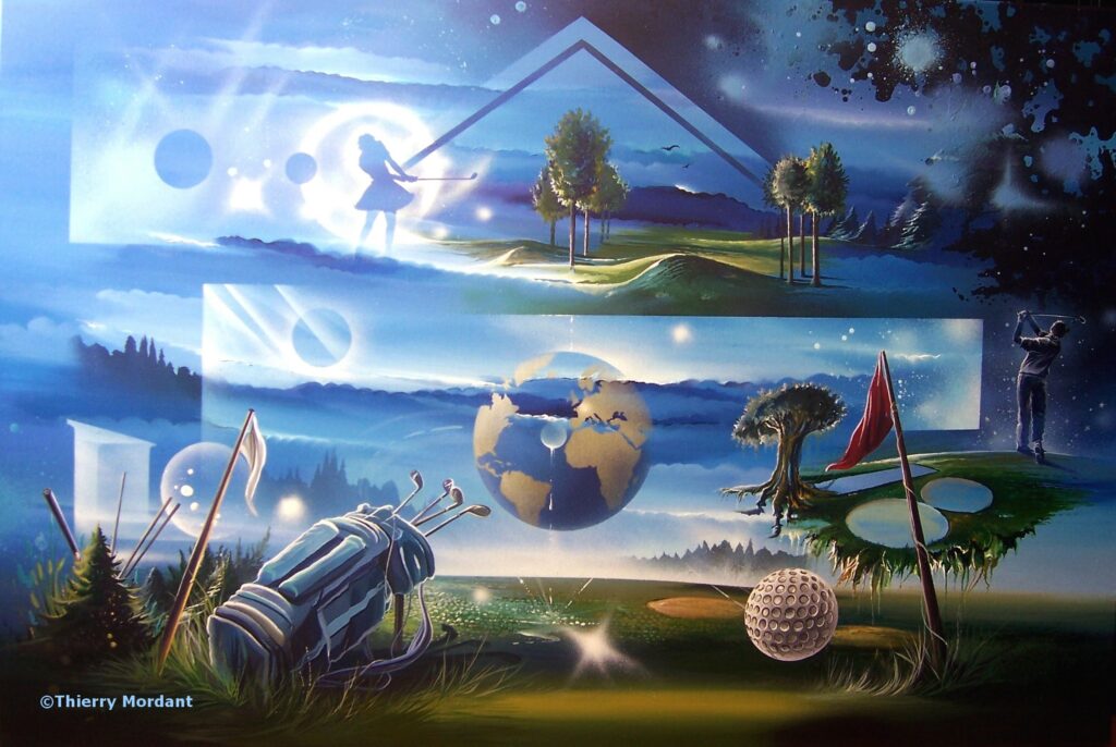 Nature Golf — Acrylic on canvas — 2008 — 120 x 80 cm