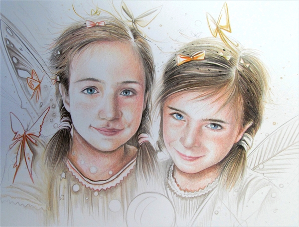 Portrait 1 — Colored pencils — nd — Undefined format