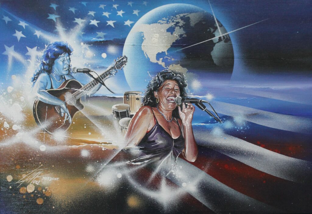 Negrita World — Acrylic on canvas — 2002 — Undefined format — by Thierry Mordant