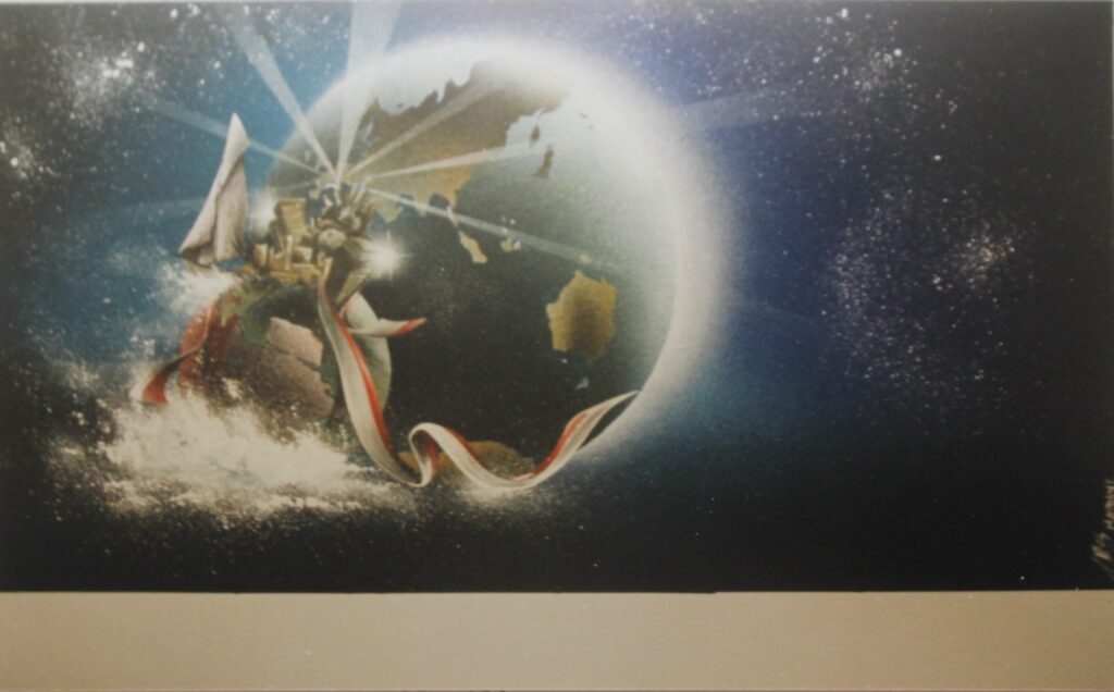 Planete Monaco VIII — Acrylic on cardboard — 1996—1Undefined format by Thierry Mordant