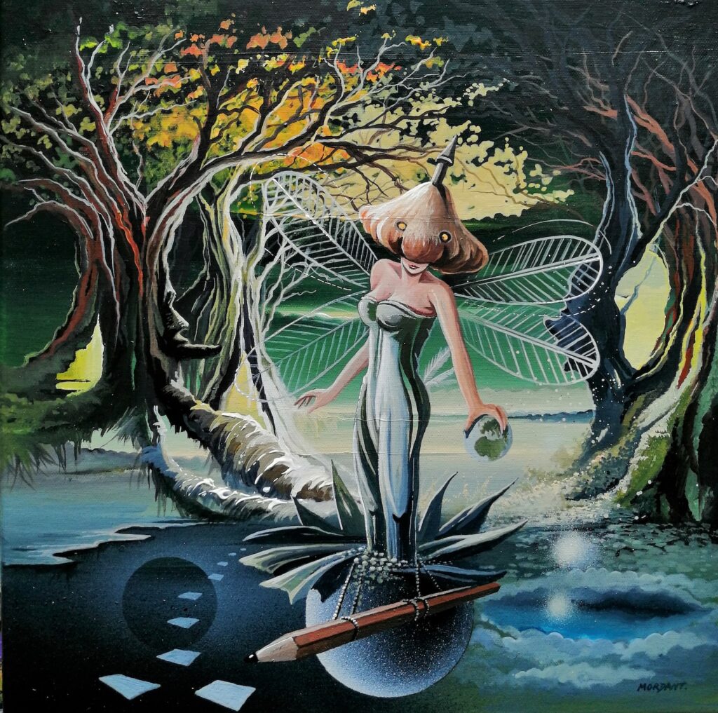 Autre Monde — Acrylic on canvas — 2023 — 40 x 40 cm