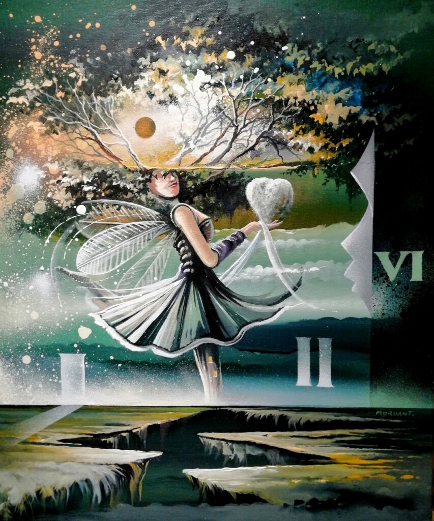 Love Effet — Axcrylic on canvas — 2023 — 46 x 55 cm — by Thierry Mordant