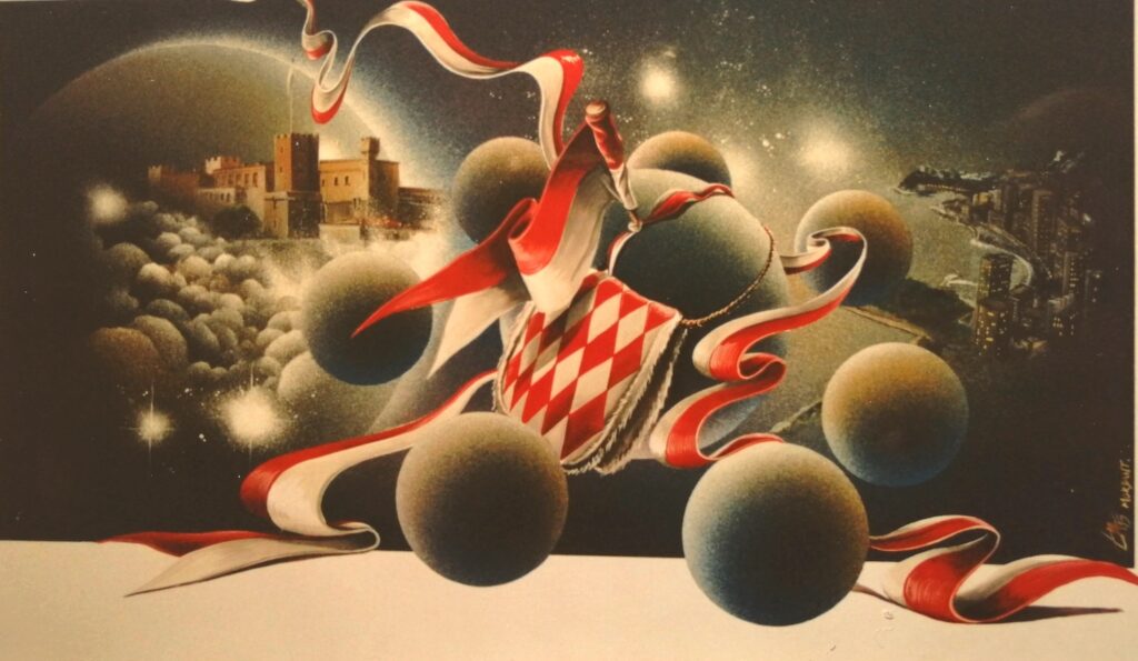 Planete Monaco IIi — Acrylic on cardboard — 1994 —Undefined format — by Thierry Mordant