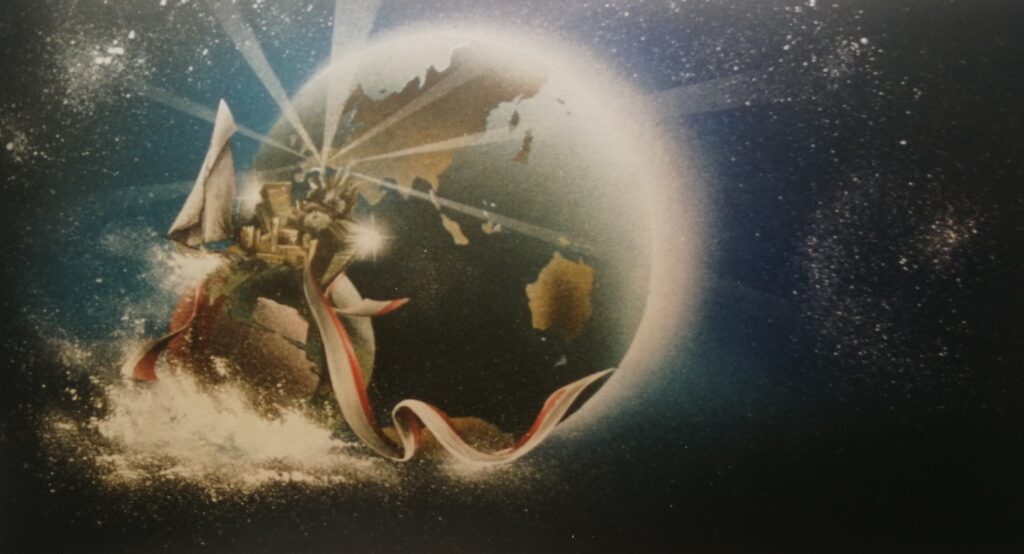 Planete Monaco II — Acrylic on cardboard — 1994 —Undefined format— by Thierry Mordant