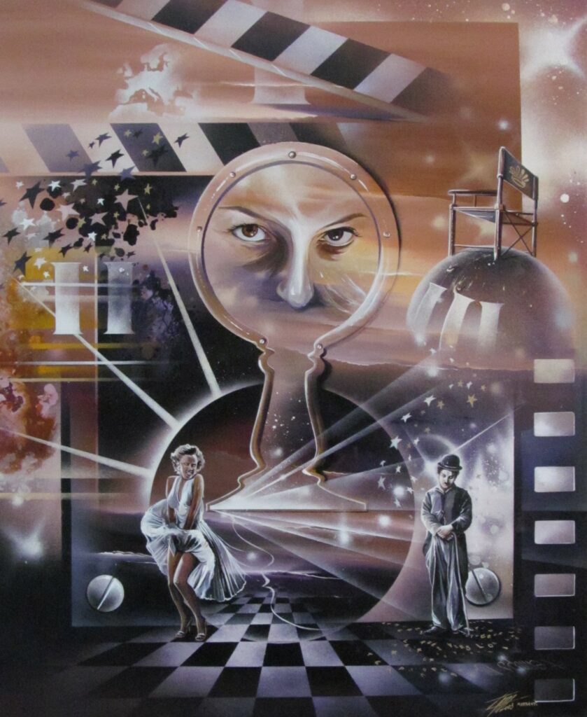 Rendez vous avec la Lune — Acrylic on canvas — 2003 — 100 x 80 cm — by Thierry Mordant