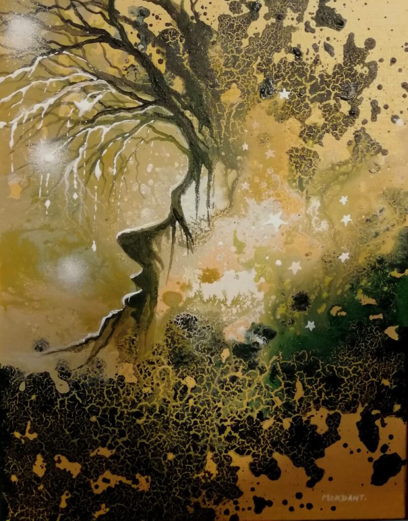 Profil Nature — Acrylic on canvas — 2024 — 28 x 35 cm — by Thierry Mordant