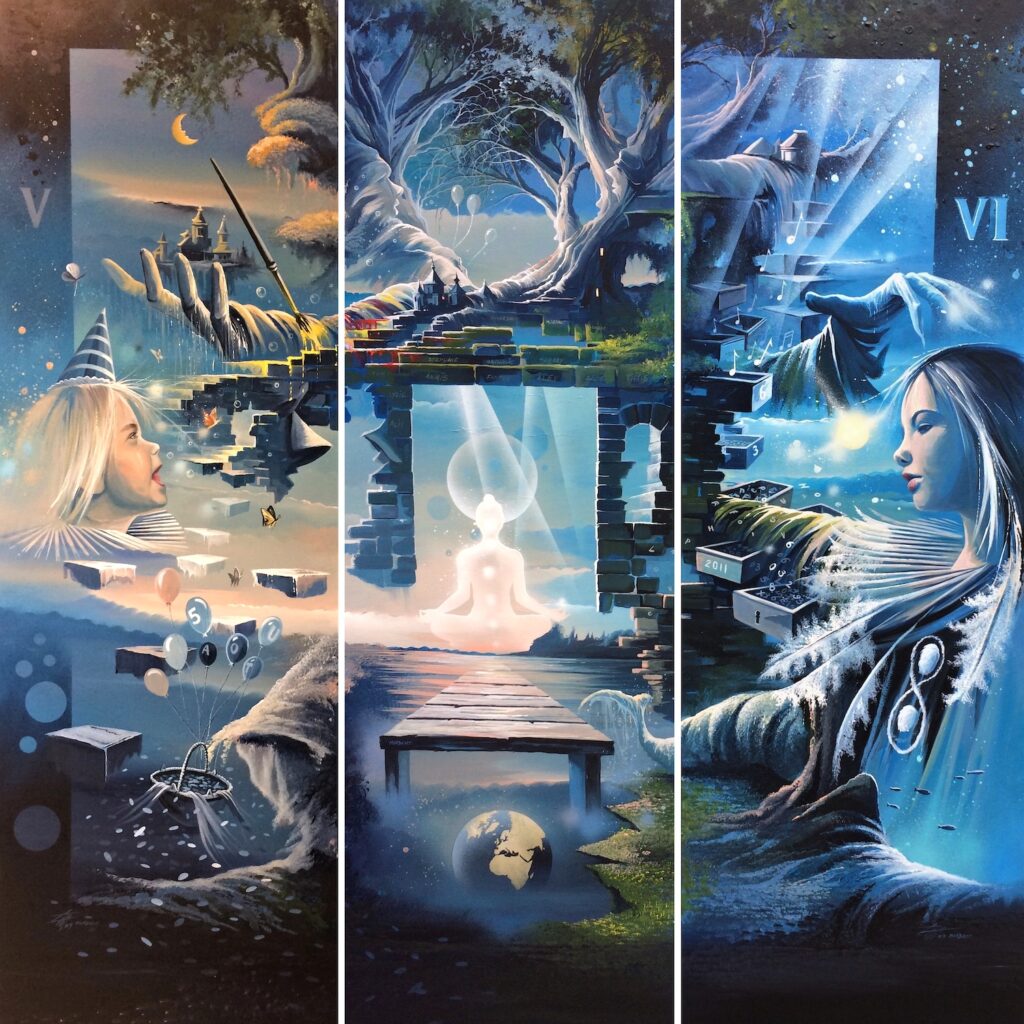 Paravent Triptyque de famille — 2019 — by Thierry Mordant