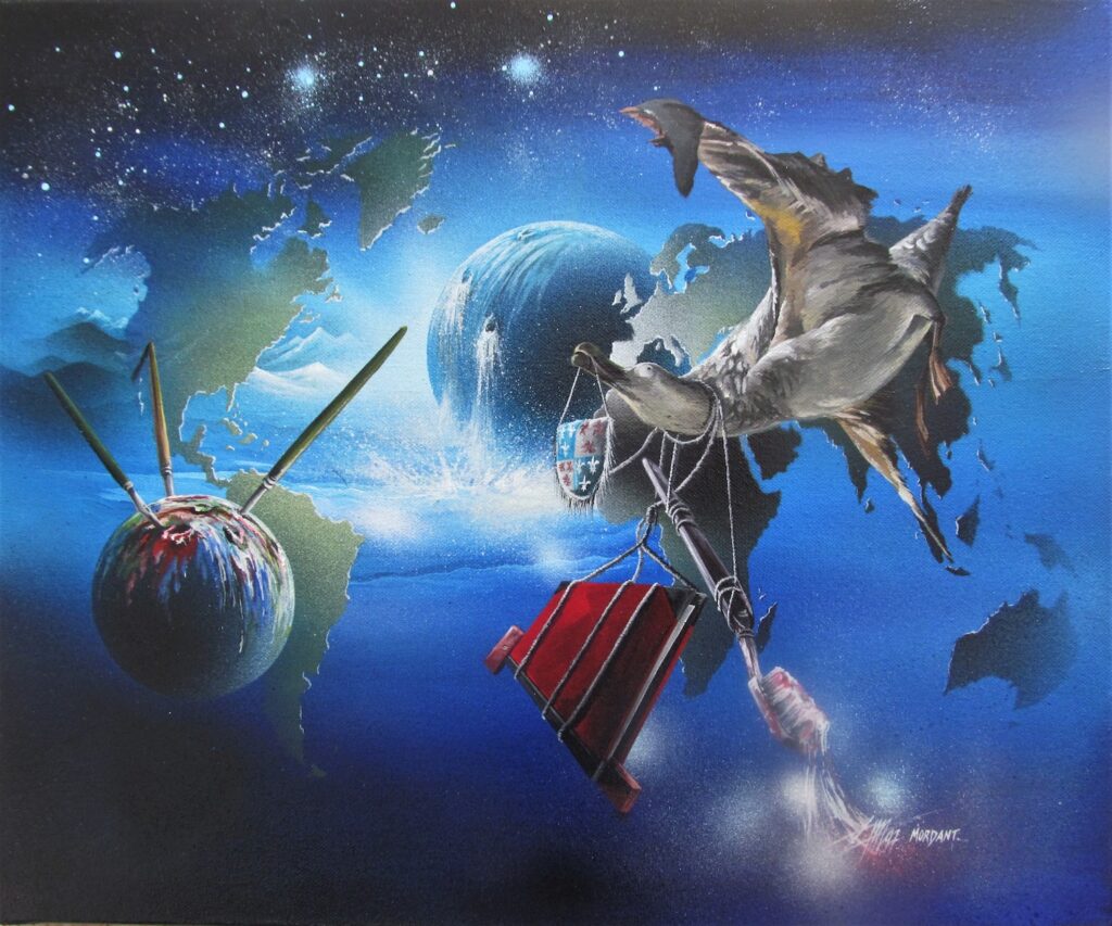 Envol Monaco — Acrylic on cardboard — 1997 — Undefined format — by Thierry Mordant