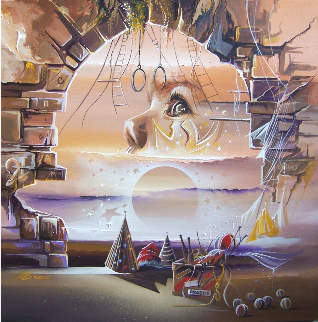 Etre lumière — Acrylic on canvas — 2007 — 50 x 50 cm — by Thierry Mordant