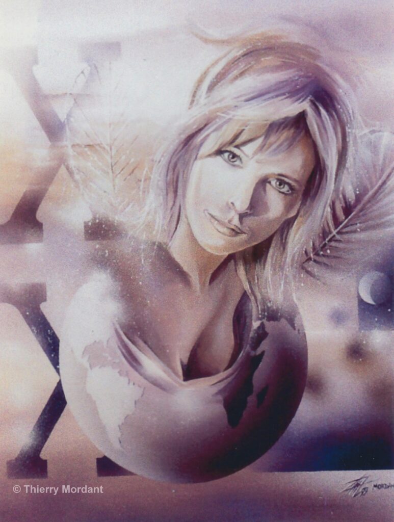 Fée douceur— Acrylic on canvas — 1999 — undefined format— by Thierry Mordant