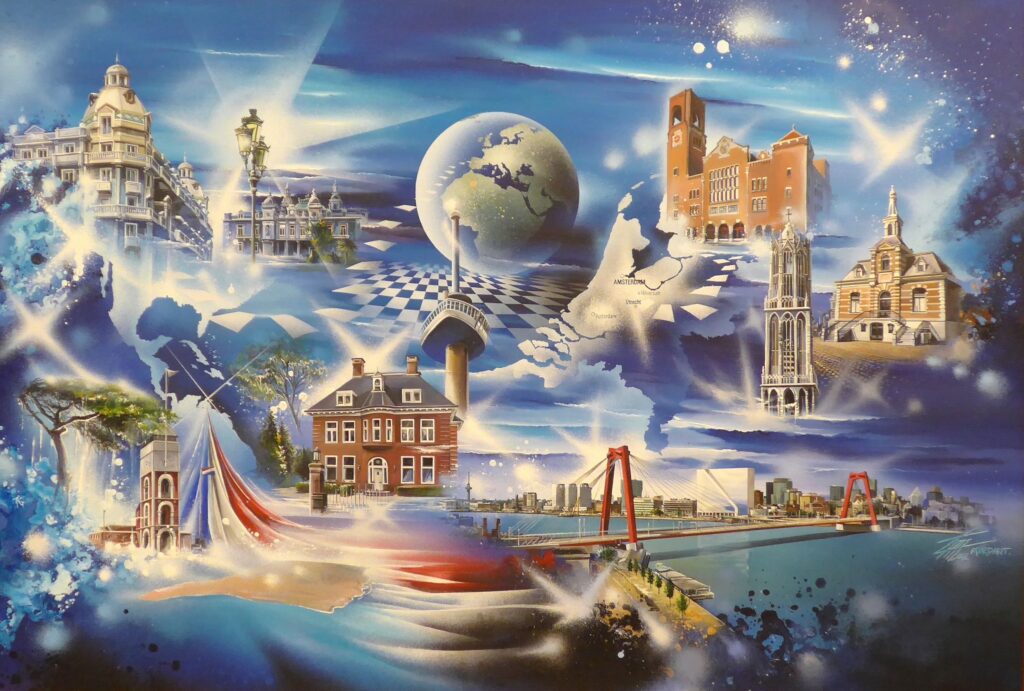 VO Nederlands Story — Acrylic on canvas — 2002 — Undefined format — by Thierry Mordant