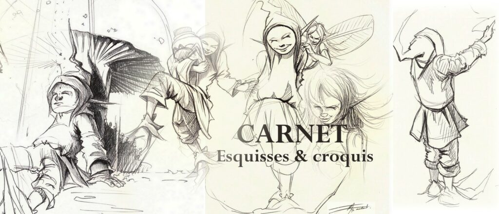 Banniere croquis Conte II— Drawings — 2023 — Undefined format — by Thierry Mordant