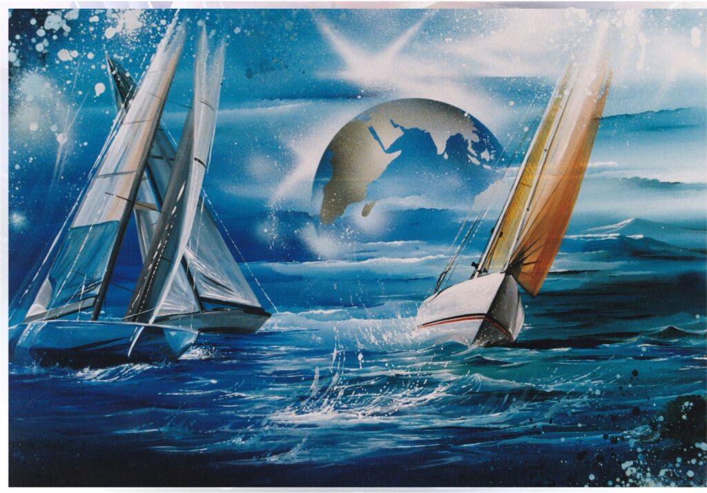 Nautic Time Monaco — Acrylic on canvas — 2000 — 100 x 50 cm