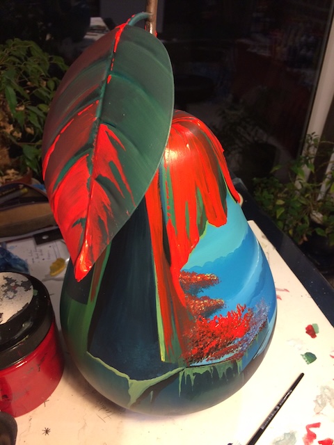 oire Clownesque — 4 — Acrylic on resin— 2019 — 23 x 40 cm — by Thierry Mordant