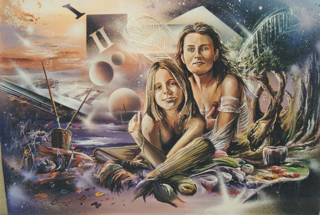 Femme Fée du Monde — Acrylic on canvas — 2001 — Undefined format