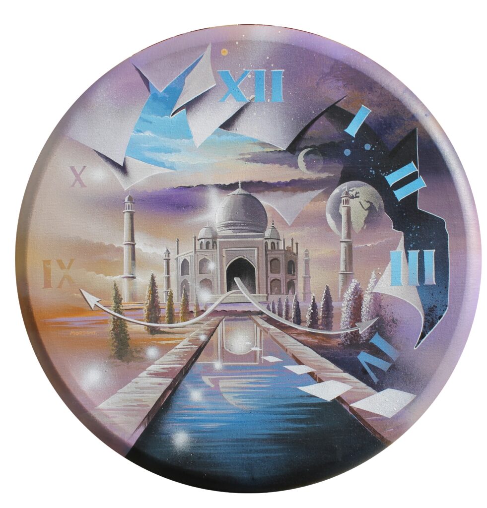 Merveille du Monde — Acrylic on canvas — 2010 — round format 30p