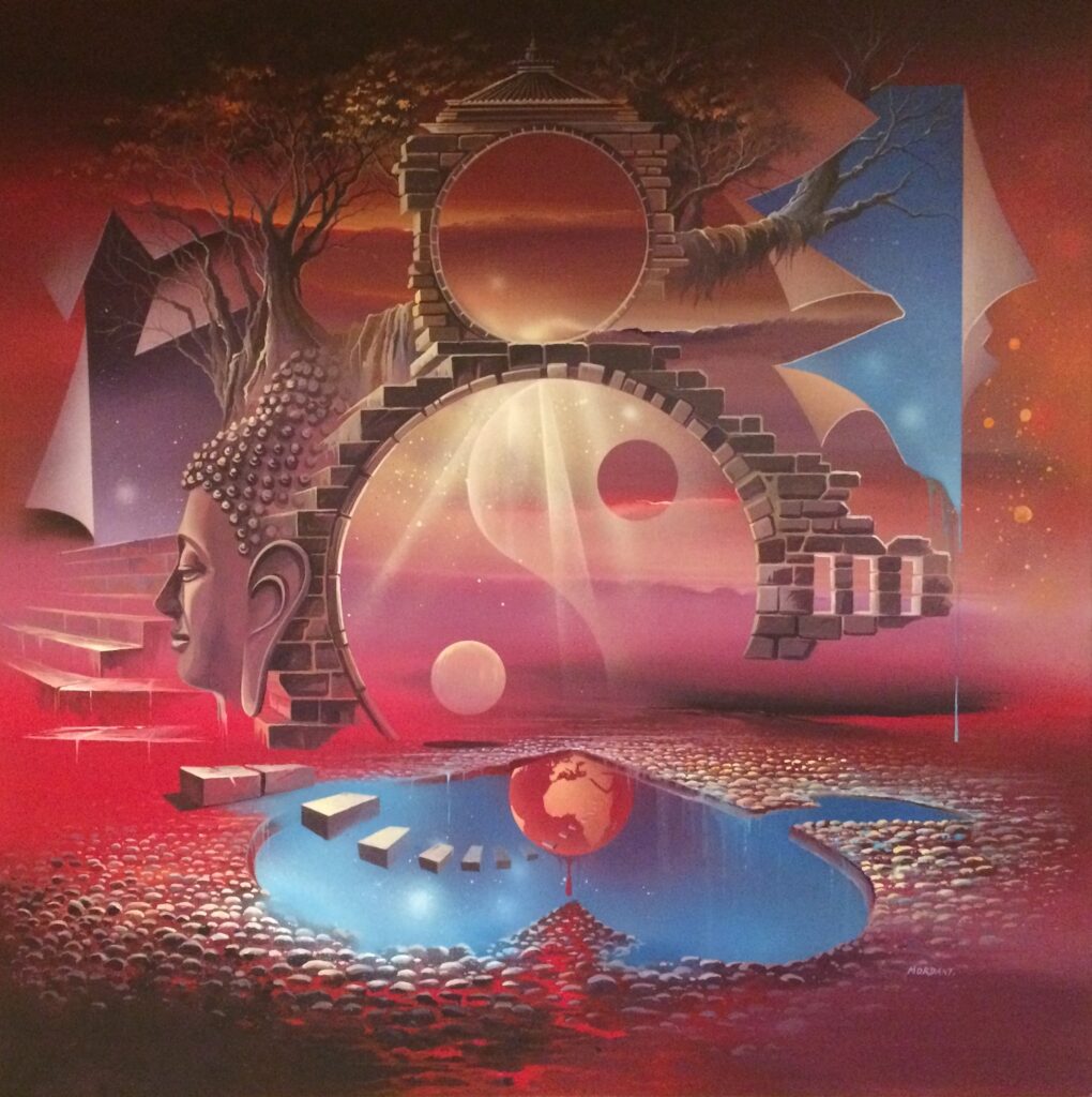 Terre de Feu — Acrylic on canvas — 2017 — 80 x 80 cm