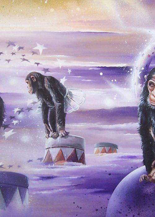 vers L'an 2000 , acrylique de Thierry Mordant de 1999