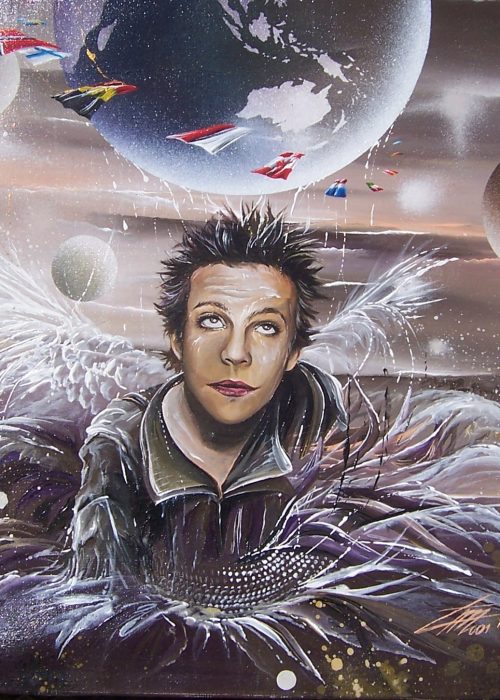 l'Appel du Monde acrylique de Thierry Mordant. 2001